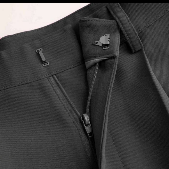 CIDER-(Black)High Waist Pleated Wide Leg Pants- Medium - Picture 6 of 10